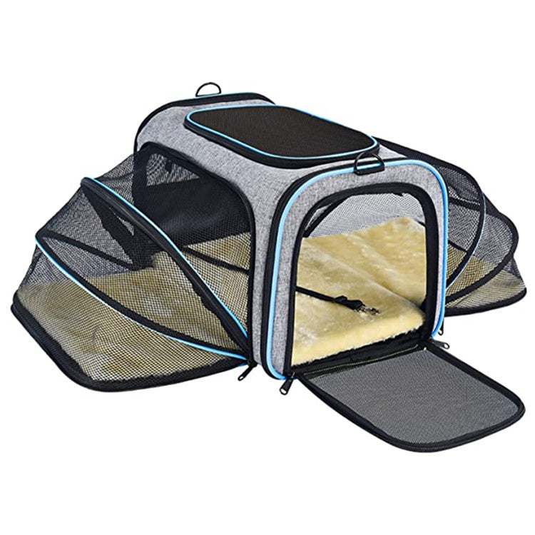 Carrier For Cat Pet Airline Approved Expandable Foive Tapes