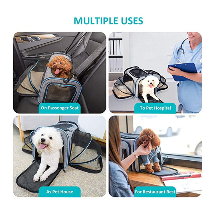 Carrier For Cat Pet Airline Approved Expandable Foive Tapes